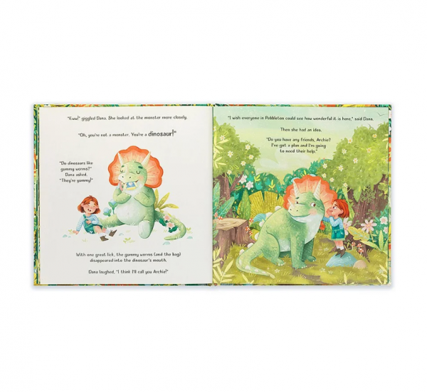 Jellycat Archie My Dinosaur Friend Book