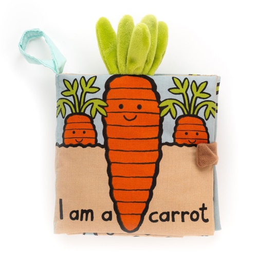 Jellycat I am a Carrot Soft Book