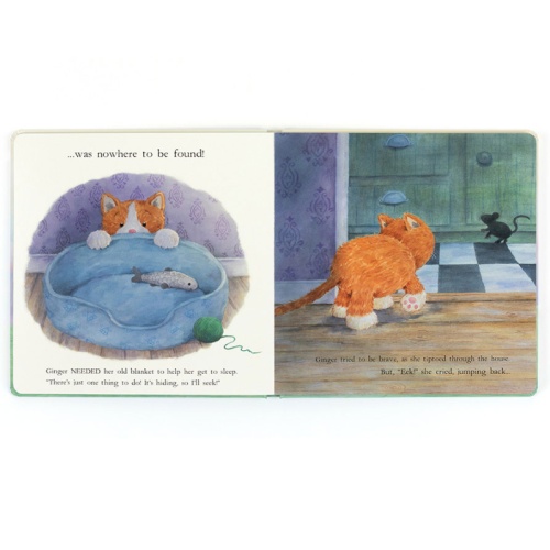 Jellycat Ginger, the Courageous Kitten Book