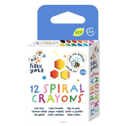 Haku Yoka 12 Spiral Crayons
