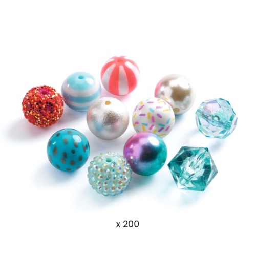 Djeco Bubble Beads Silver DJ00025