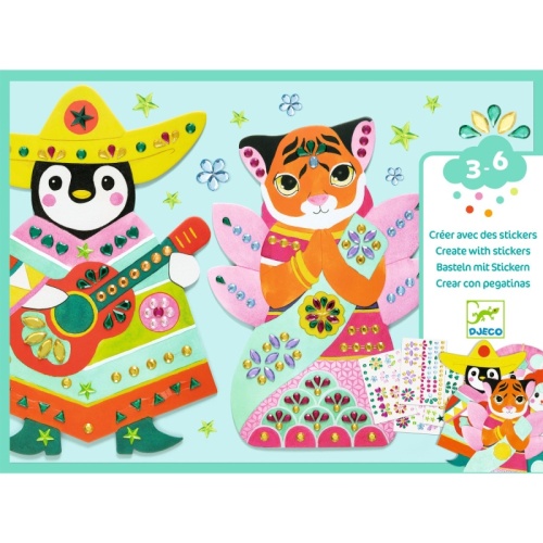 Djeco Create with Stickers Rhinestones DJ00091