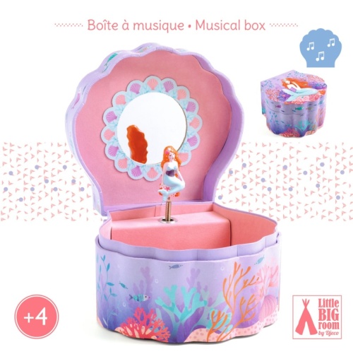 Djeco Musical Jewellery Box - Enchanted Mermaid DJ06083