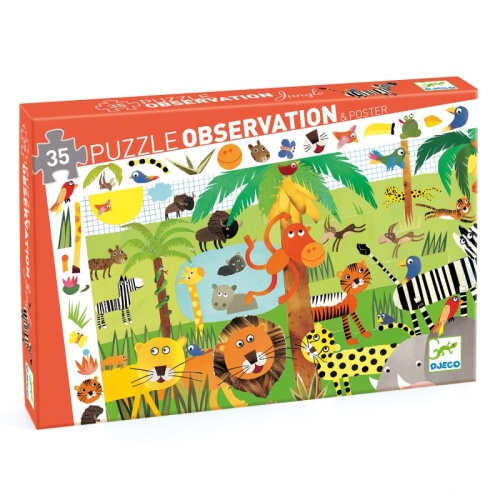 Djeco Observation Puzzle - Jungle 35 Pieces DJ07590