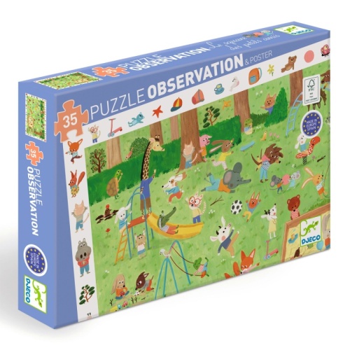 Djeco Observation Puzzle - Little Friends Garden 35 Pieces DJ07596