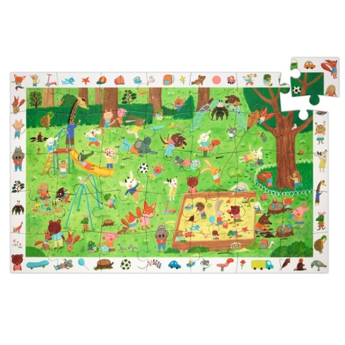 Djeco Observation Puzzle - Little Friends Garden 35 Pieces DJ07596