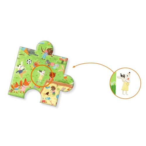 Djeco Observation Puzzle - Little Friends Garden 35 Pieces DJ07596