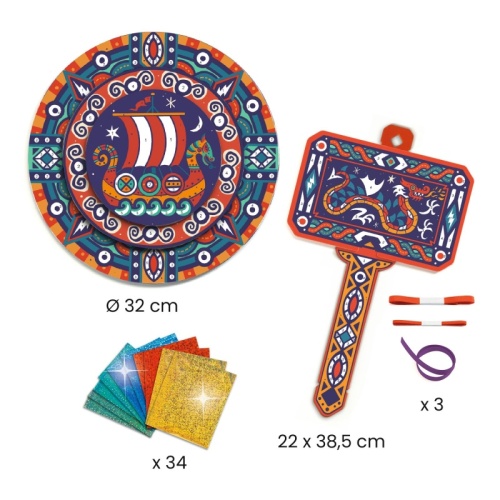 Djeco Do it Yourself Shield and Hammer - Like A Viking DJ07925