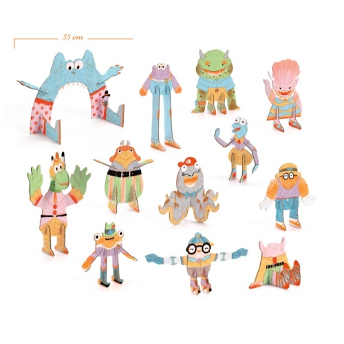 Djeco Colour Assemble Play - Team Monsters DJ08006