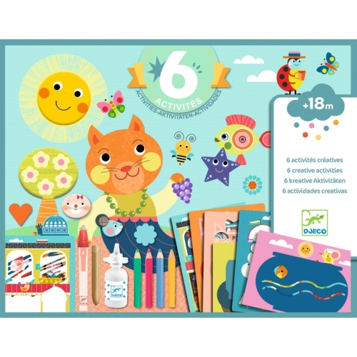 Djeco 6 Creative Activities - The Cat and His Friends DJ09292