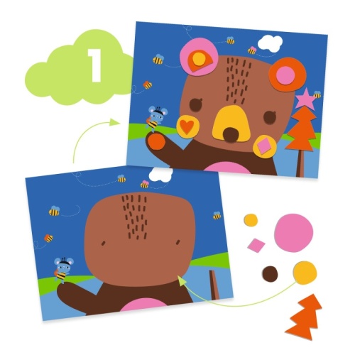 Djeco 6 Creative Activities - The Mouse and His Friends DJ09295