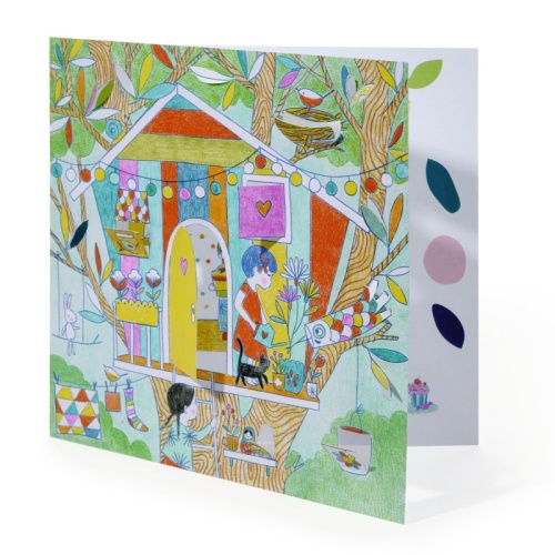 Djeco Little Doors Colouring Sheets - Nina's Play Tents DJ09683