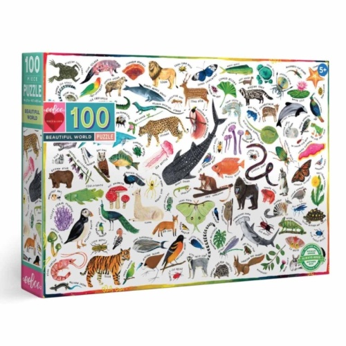 Eeboo 100 Piece Puzzle - Beautiful World