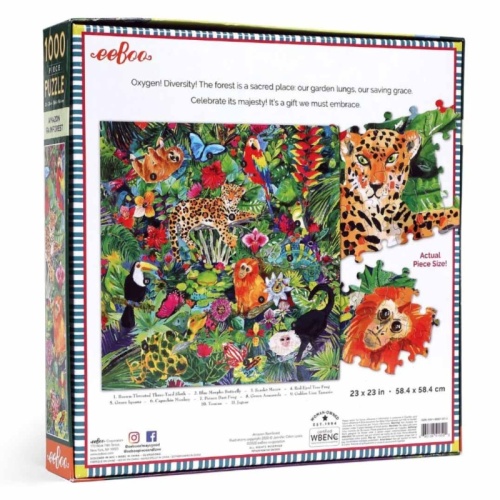 Eeboo 1000 Piece Puzzle - Amazon Rainforest