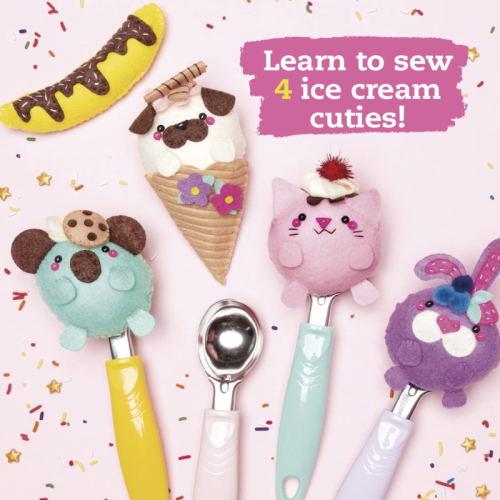 Klutz Sew Your Own Ice Cream Animals book and activity kit