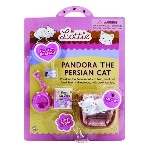 Lottie Doll Pandora the Persian Cat Accessories Set