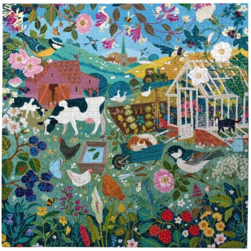 Eeboo 1000 Piece Puzzle - English Hedgerow