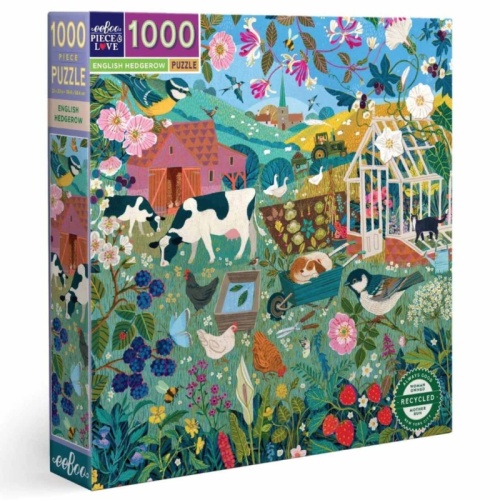 Eeboo 1000 Piece Puzzle - English Hedgerow