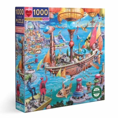 Eeboo 1000 Piece Puzzle - Steampunk Airship