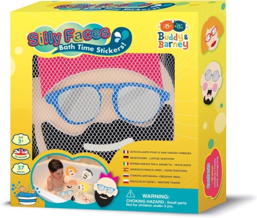 Buddy & Barney Bath Time Stickers - Silly Faces