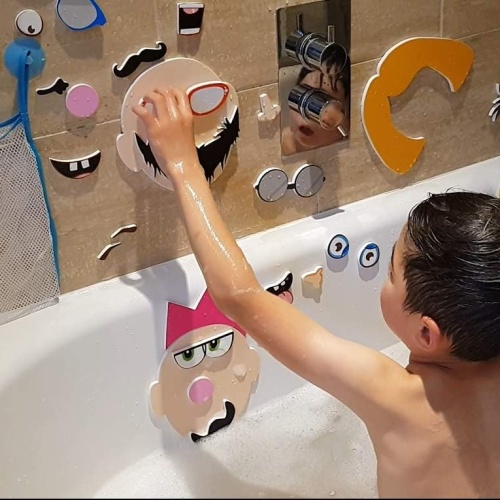 Buddy & Barney Bath Time Stickers - Silly Faces