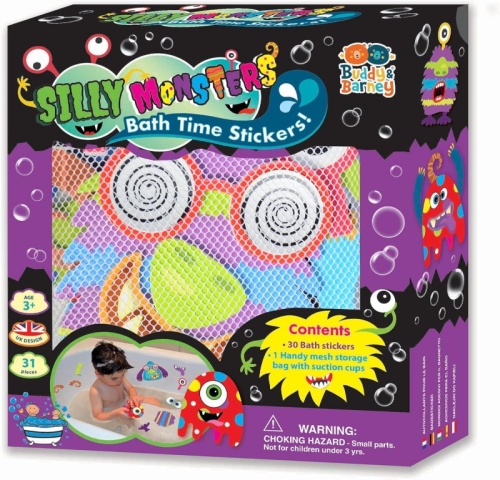 Buddy & Barney Bath Time Stickers - Silly Monsters