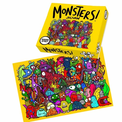 Dixon Does Doodles 1000 piece Monsters Jigsaw Puzzle