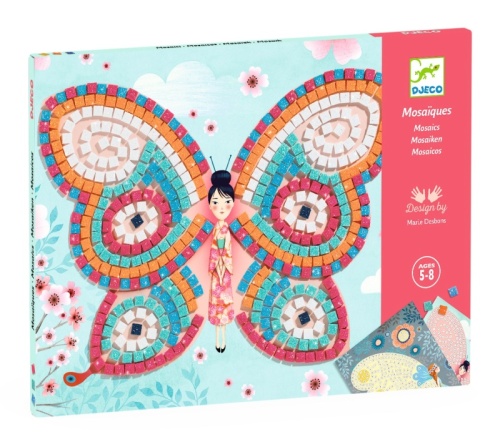 Djeco Art By Number Mosaics Butterflies DJ08898