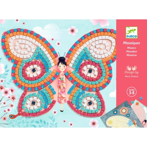 Djeco Art By Number Mosaics Butterflies DJ08898