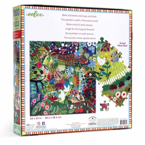 Eeboo 1000 Piece Puzzle - Bountiful Garden