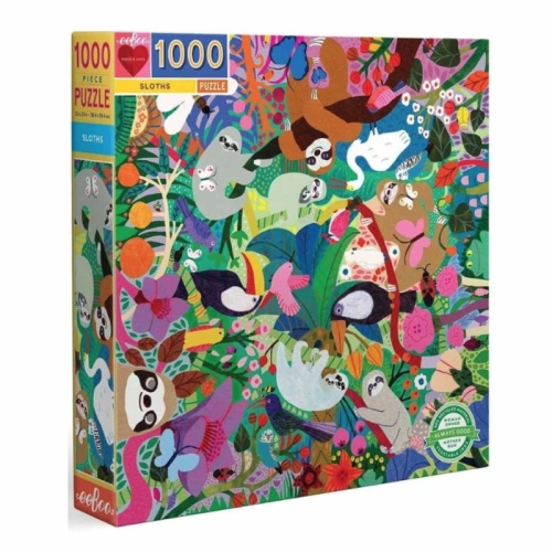 Eeboo 1000 Piece Puzzle - Sloths