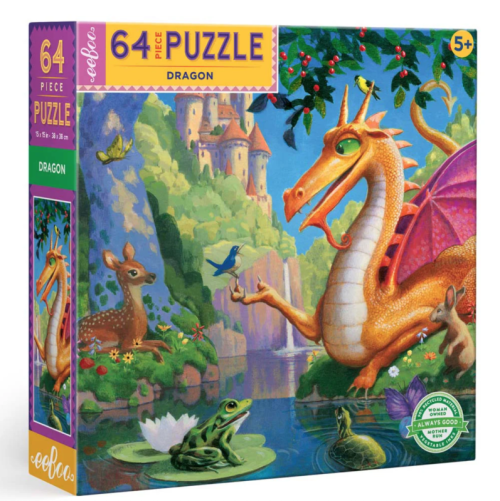 Eeboo 64 Piece Puzzle - Dragon