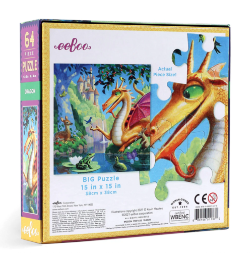 Eeboo 64 Piece Puzzle - Dragon