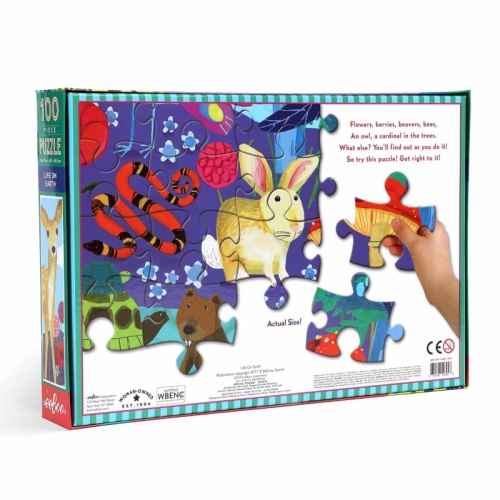 Eeboo 100 Piece Puzzle - Life on Earth