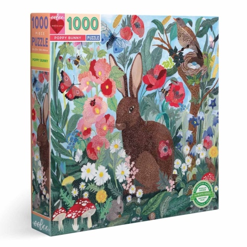 Eeboo 1000 Piece Puzzle - Poppy Bunny