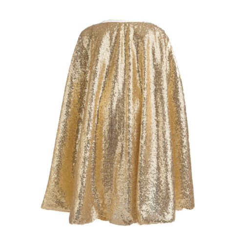 Great Pretenders Precious Gold Sequins Cape Fancy Dress
