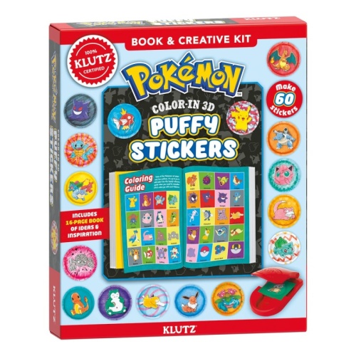 Klutz Pokemon Colour-In 3D Puffy Stickers