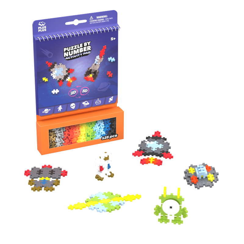 Plus-Plus Activity Pad - Space 125 pcs