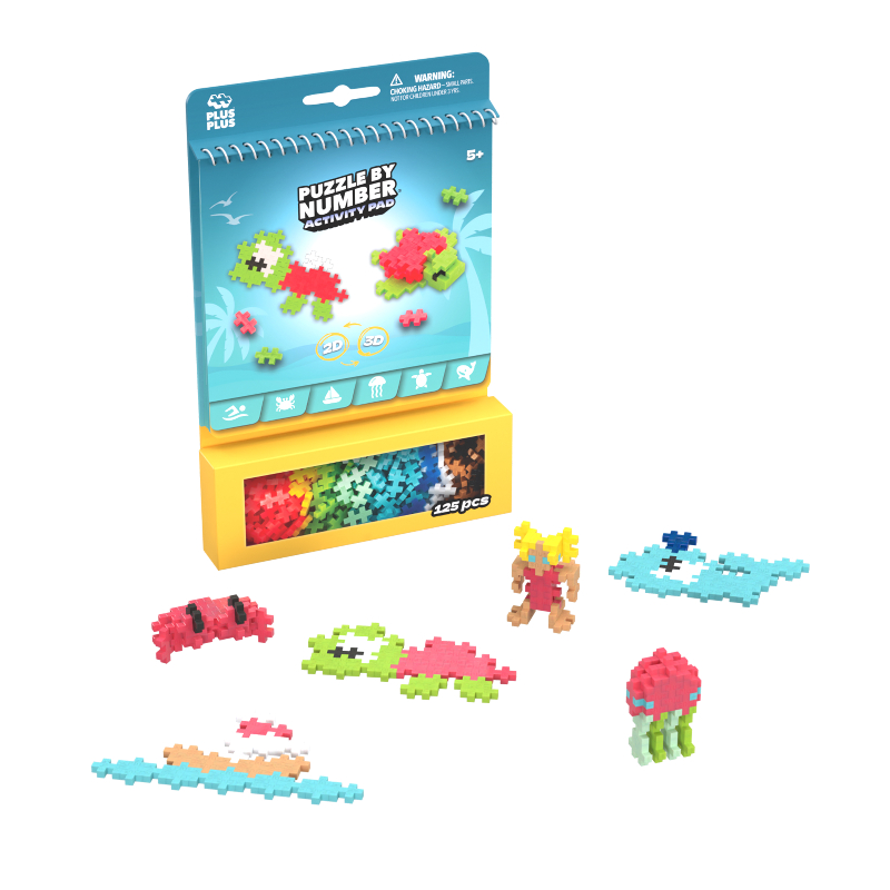 Plus-Plus Activity Pad - Ocean 125 pcs