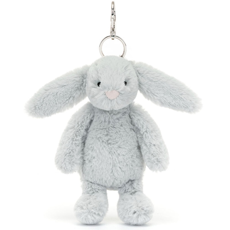 Jellycat Bashful Silver Bunny Bag Charm