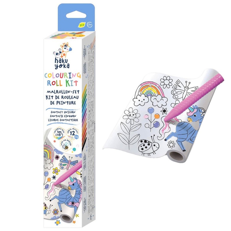 Haku Yoka Colouring Roll Kit Fantasy Unicorn