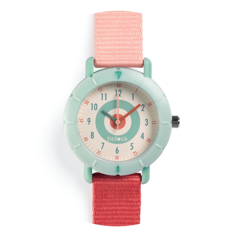 Djeco Childrens Pink Target Sports Wristwatch DD00474