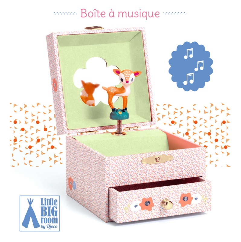 Djeco Musical Jewellery Box - The Woodland Fawn DJ06086