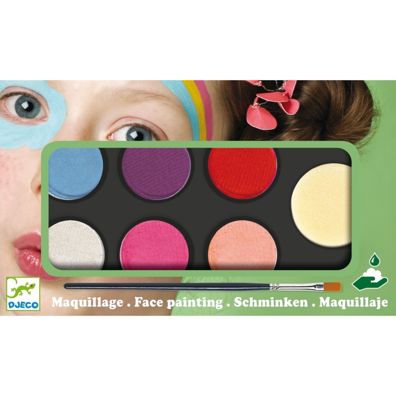 Djeco Face Paint Palette Set Green DJ09231