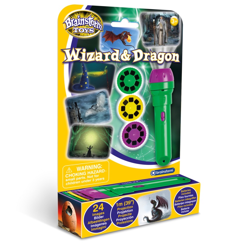Brainstorm Wizard and Dragon Torch and Projector