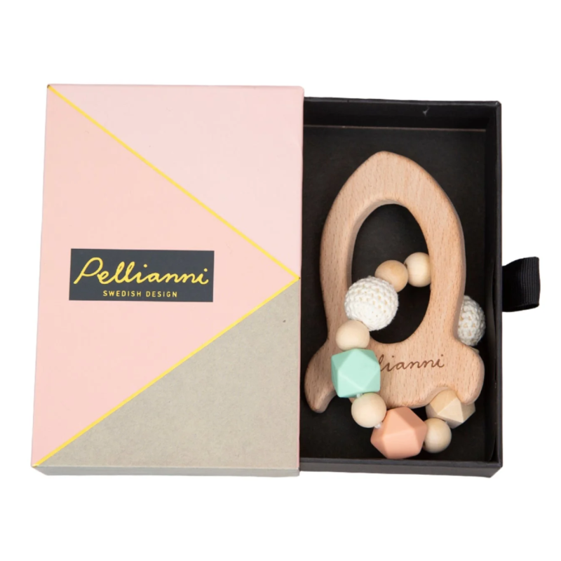 Pellianni Teething and Clutching Toy Blush