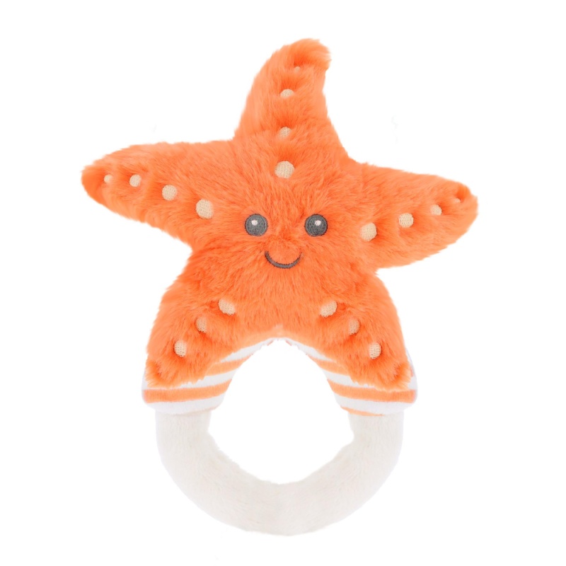 KeelEco Baby Squish Starfish Ring Rattle