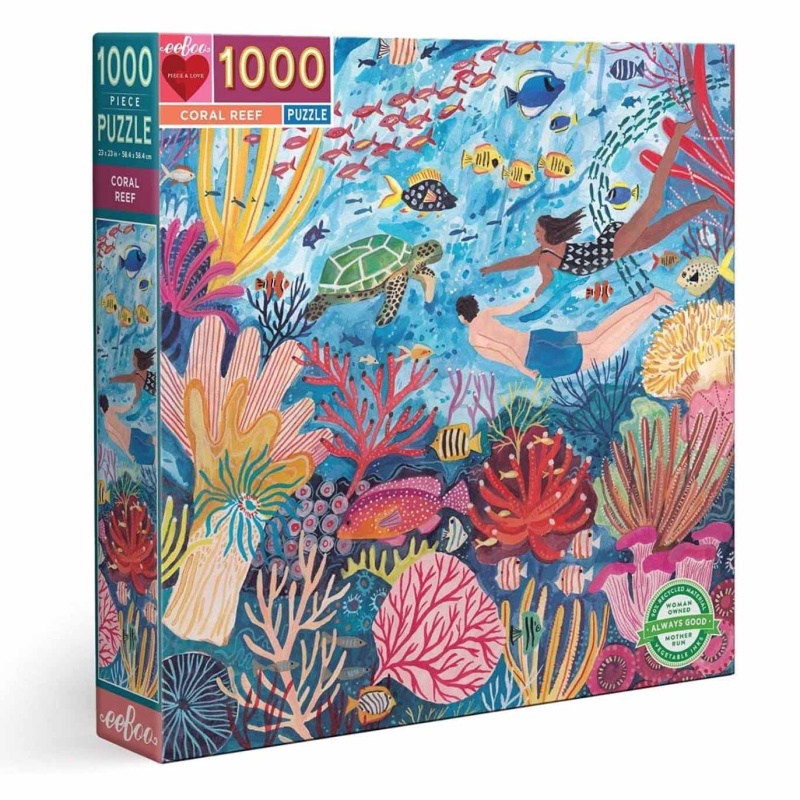 Eeboo 1000 Piece Puzzle - Coral Reef