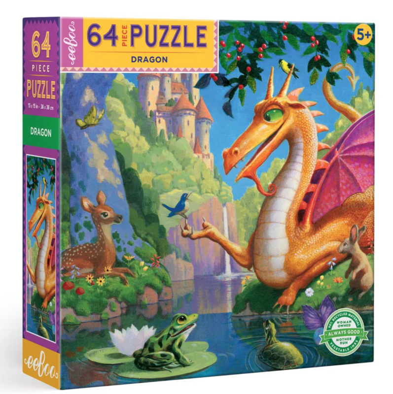 Eeboo 64 Piece Puzzle - Dragon