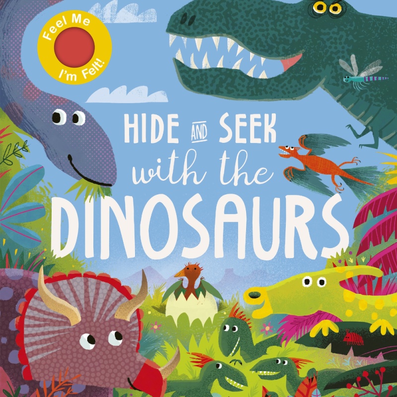 Little Tiger Hide and Seek with the Dinosaurs (Board Book)